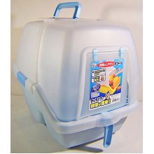 IRIS SSN-530 日本 IRIS 屋型貓廁- 粉藍色